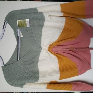 Color Block Sweater Size M